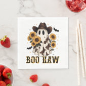 Serviette En Papier Vache de l'Ouest Éffrayant fantôme Bow Haw (En situation)