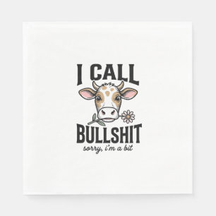 Serviette En Papier Vache drôle que j'appelle Design de T-shirt vintag