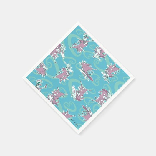 Serviette En Papier Vache et poulet Super Vache Motif (Coin)
