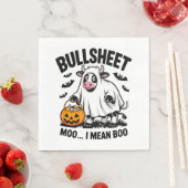 Serviette En Papier vache halloween (En situation)