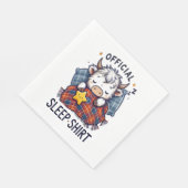 Serviette En Papier Vache Highland, sommeil officiel (Coin)