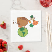 Serviette En Papier vache irlandaise (En situation)