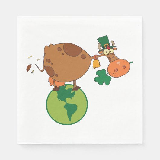Serviette En Papier vache irlandaise (Devant)