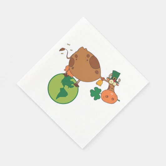 Serviette En Papier vache irlandaise (Coin)