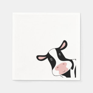 Serviette En Papier Vache, jolie vache, animal