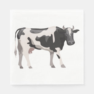 Serviette En Papier Vache Lover Country Life Agricole Mariage Heifer