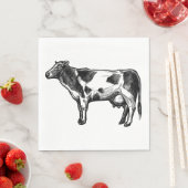 Serviette En Papier Vache Lover Pays Vie Agricole Vaches Mariages (En situation)