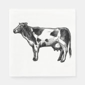 Serviette En Papier Vache Lover Pays Vie Agricole Vaches Mariages (Devant)