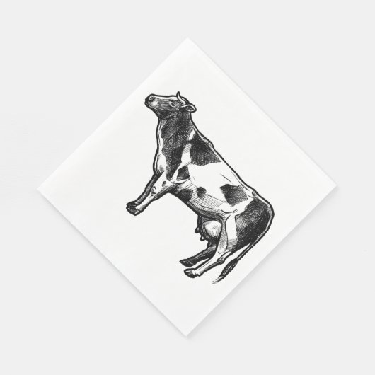 Serviette En Papier Vache Lover Pays Vie Agricole Vaches Mariages (Coin)