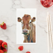 SERVIETTE EN PAPIER VACHE MIGNONNE (En situation)