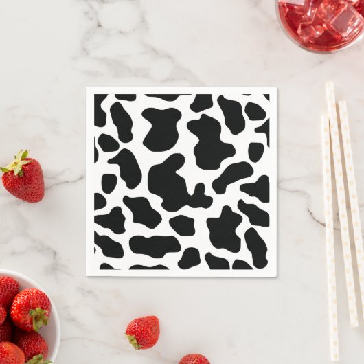 Serviette En Papier Vache mignonne cacher l'anniversaire (En situation)