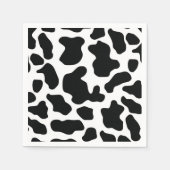 Serviette En Papier Vache mignonne cacher l'anniversaire (Devant)