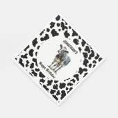 Serviette En Papier Vache Noir et blanc (Coin)