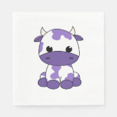 Serviette En Papier Vache pourpre T-shirt surdimensionné_1 (Devant)