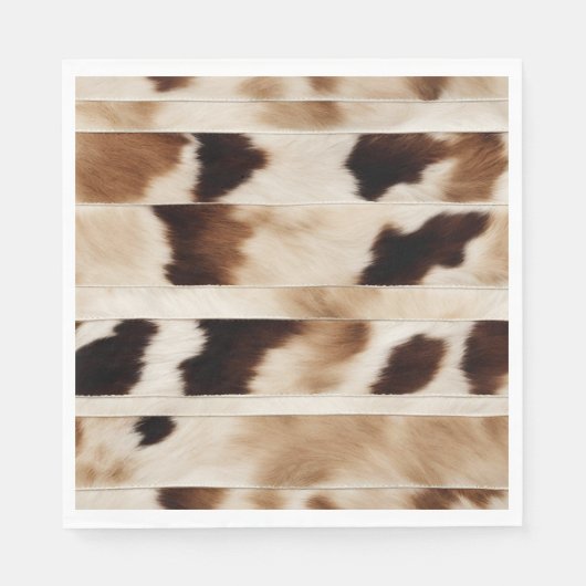 Serviette En Papier Vache rustique Imprimer Western Country Cowboy Par (Devant)