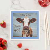 Serviette En Papier Vache Sainte 40 (En situation)