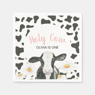 Serviette En Papier Vache sainte Je suis une marguerite