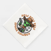 Serviette En Papier Vacher spatial drôle alien (Coin)
