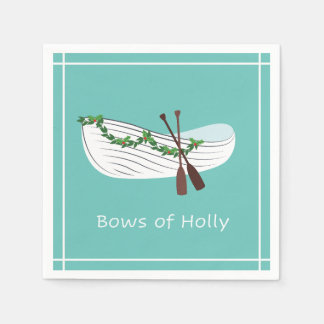 Serviette En Papier Vaches Holly Nautical Holiday Napkin Seafoam