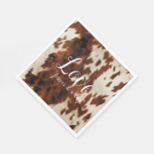 Serviette En Papier Vachette à crème Brown (Coin)