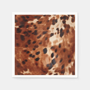 Serviette En Papier Vachette blanche blanche blanche blanche Brown