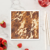 Serviette En Papier Vachette Brown (En situation)