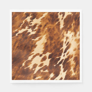 Serviette En Papier Vachette Brown