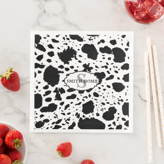 Serviette En Papier Vachette Cabine rustique Imprimer Ferme confortabl (En situation)