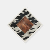 Serviette En Papier Vachette de la ferme Western (Coin)