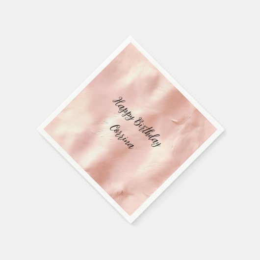 Serviette En Papier Vachette de vache à lait rose sud-ouest (Coin)