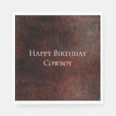 Serviette En Papier Vachette en cuir Brown Faux Sud-Ouest (Devant)