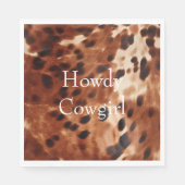 Serviette En Papier Vachette noire Brown (Devant)