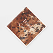 Serviette En Papier Vachette noire Brown (Coin)