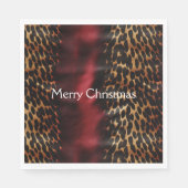 Serviette En Papier Vachette rouge Gold Faux Southwest Cowhal (Devant)