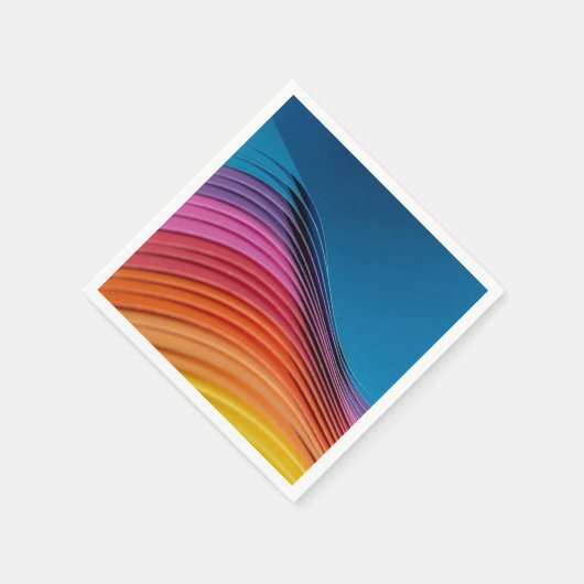 Serviette En Papier Vague colorée (Coin)