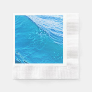 Serviette En Papier vague d'eau bleue