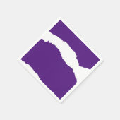 Serviette En Papier Vague Déchirée Violette (Coin)