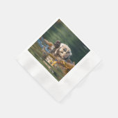 Serviette En Papier Vague Louter de mer (Coin)