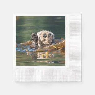 Serviette En Papier Vague Louter de mer