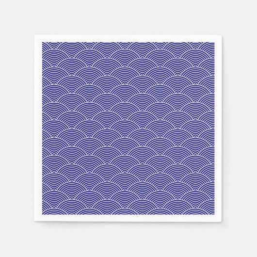 Serviette En Papier Vague Seigaiha (Devant)