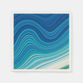SERVIETTE EN PAPIER VAGUES (Devant)