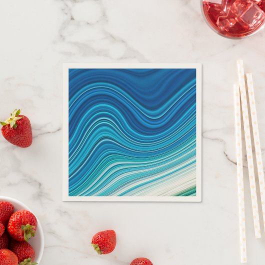 SERVIETTE EN PAPIER VAGUES (En situation)