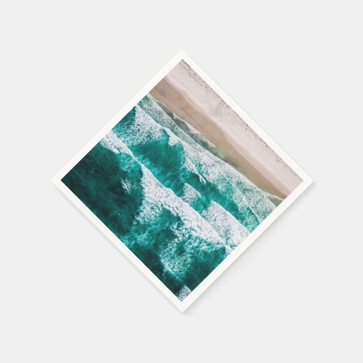 Serviette En Papier Vagues (Coin)