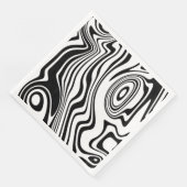Serviette En Papier Vagues Abstraites Motif serviettes - Choisir les c (Coin)