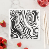 Serviette En Papier Vagues Abstraites Motif serviettes - Choisir les c (En situation)