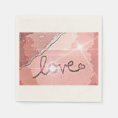 Serviette En Papier Vagues d'amour (Devant)