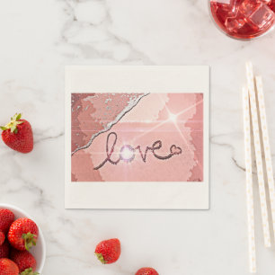 Serviette En Papier Vagues d'amour