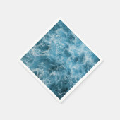 Serviette En Papier Vagues de l'océan bleu (Coin)