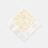Serviette En Papier Vagues d'or (Coin)