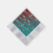 Serviette En Papier Vagues en blanc (Coin)